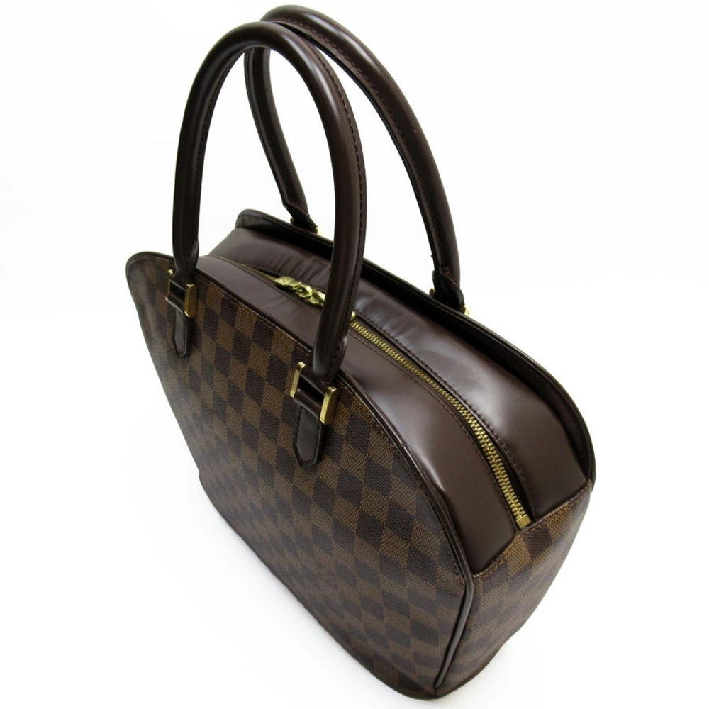 Louis Vuitton Damier Horizontal Handbag Salia Gold Brown Canvas Gold Brown